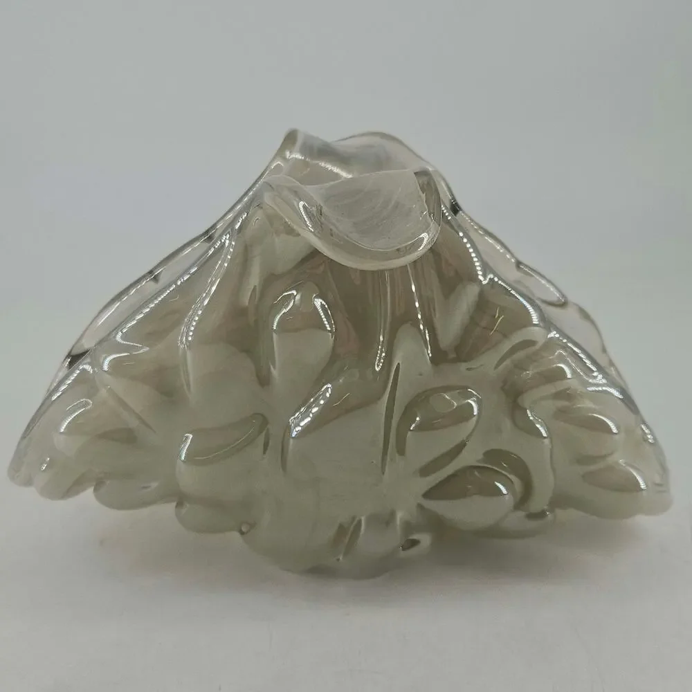 Unique Hand blown Studio Art Glass Letter or Napkin Holder